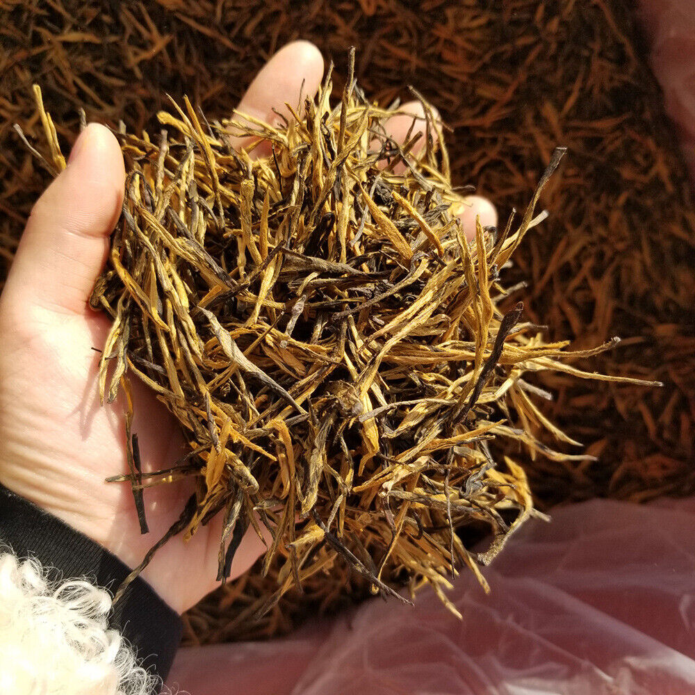 2023 New tea honey aroma Dianhong Golden Needle 2023新茶上市蜜香滇红金针 凤庆大叶种云南红茶 500g