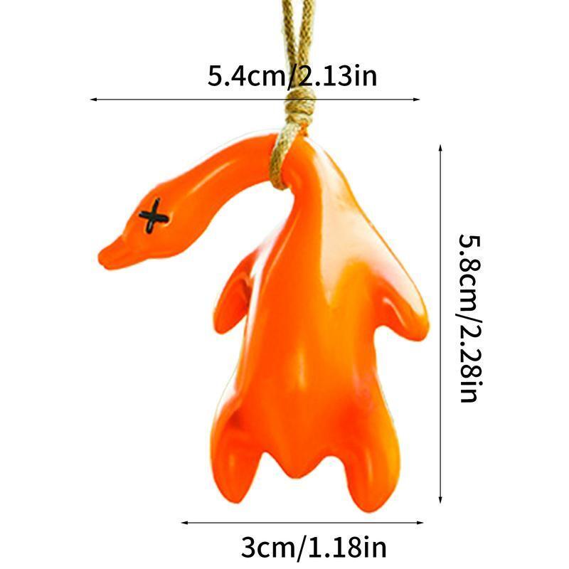 Funny Roasted Duck Car Mirror Pendant Auto Interior Decoration Pendant Gift