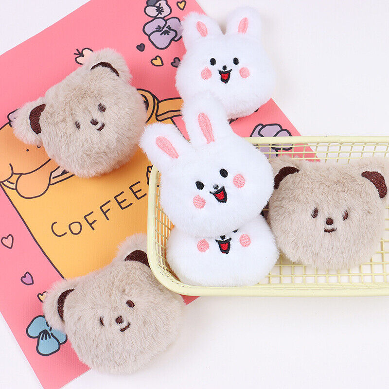 Nerdy Bear Happy Rabbit Cartoon Plush Doll Brooch Student School Bag Decoration