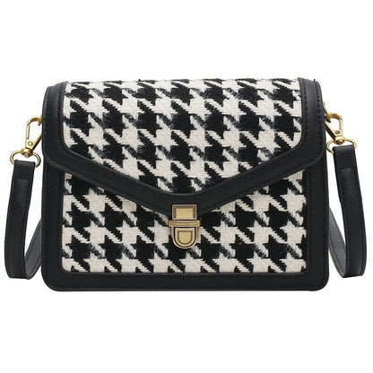 Houndstooth Crossbody Bag Shoulder Handbags Female Luxury Trending Bag Purses