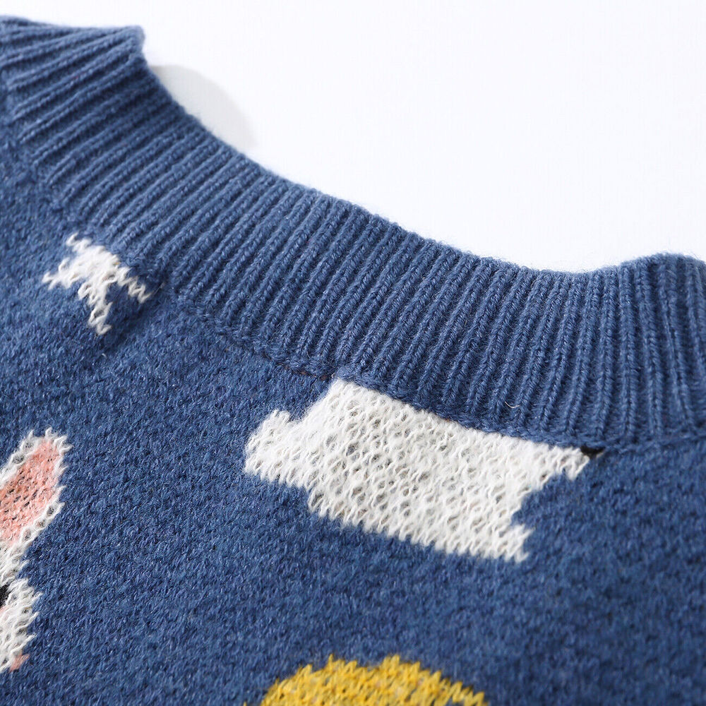 Knitted Sweater Vest Sleeveless Top Men Women Tank Oversize Pullover Clothes