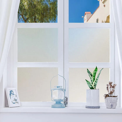 Window Film Matte White Privacy Frosted Heat Control Glass Covering Door Sticker