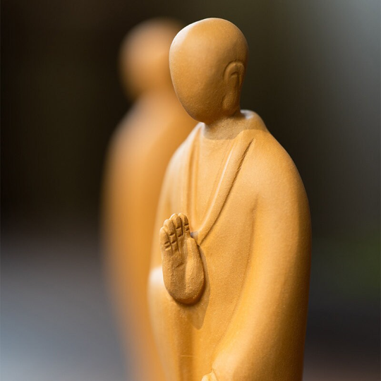 Embersceramic Purple Clay Tea Pets Cute Sleeping Cat