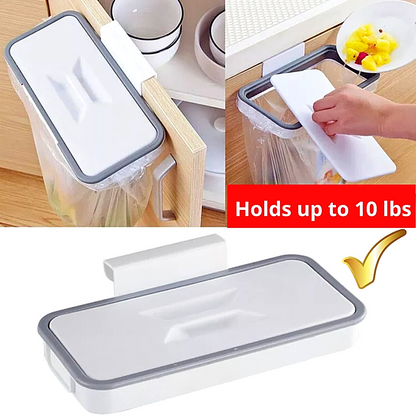 Garbage Bag Holder Under Sink Mounted Cabinet Trash Stand Over The Door Hanging