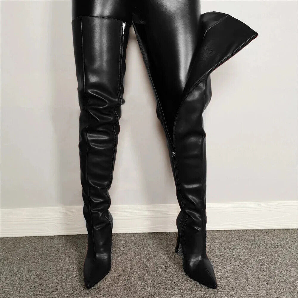 Women Over The Knee Boots Woman Autumn Winter 2023 Nightclub Dancer Pumps