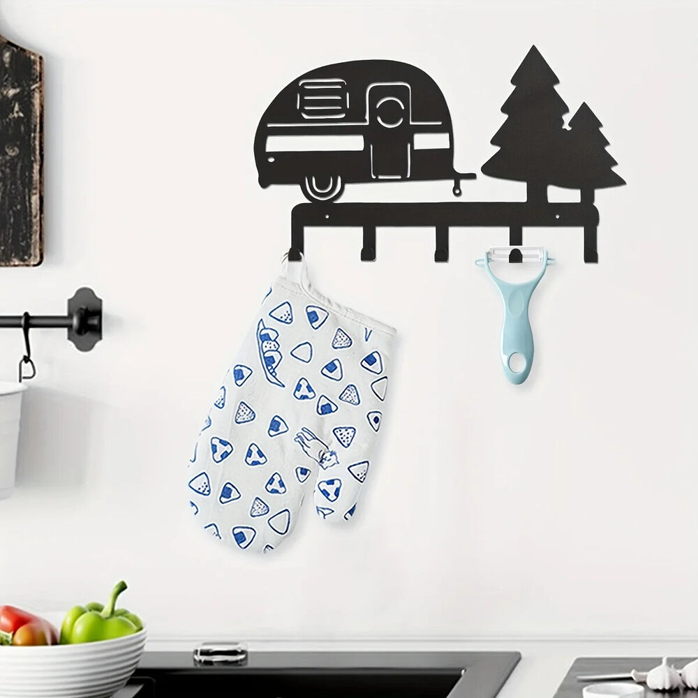 CIFBUY Metal Key Rack Holder - Household Multi-Purpose Clothes Bag Key Hooks