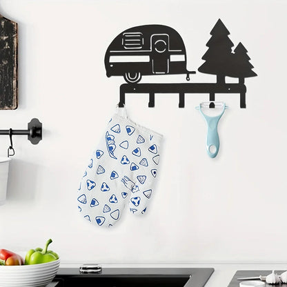 CIFBUY Metal Key Rack Holder - Household Multi-Purpose Clothes Bag Key Hooks