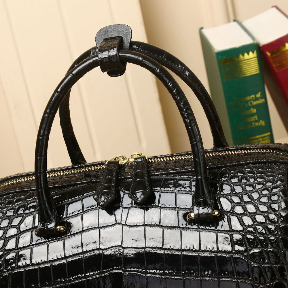 crocodile belly pattern handbag, top cow leather wedding bag shoulder pillow bag