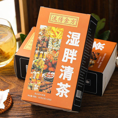 流传金方湿眫清茶 The Golden Formula For Wet And Clear Tea 袋泡茶非湿胖清茶