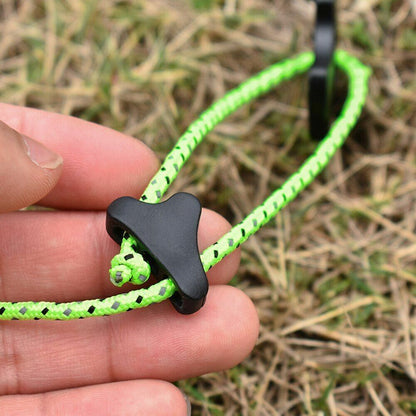 10/20Pcs Tent Awning Rope Buckles Fastener Adjuster Non-Slip Cord Camping Tools