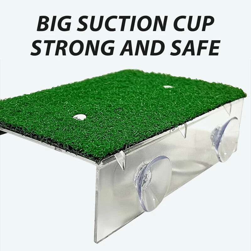 Turtle Platform S M L Grass Ramp Float Decorations Terraces Reptile Resting Moss