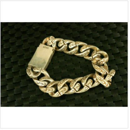 Cool chinese old tibetan silver hand carving snake statue bracelet collect gift