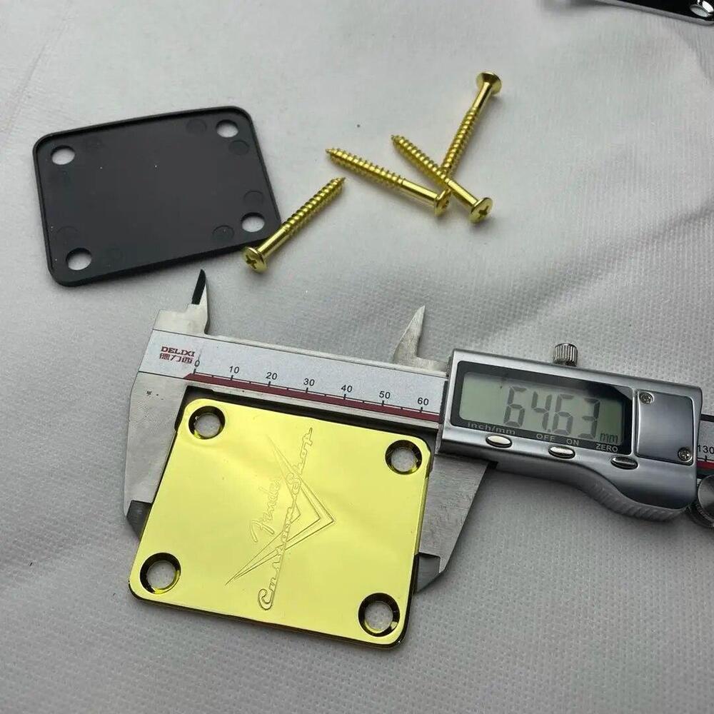 Fender Custom Shop Neck Plate for Telecaster and Stratocaster Guitar Chrome