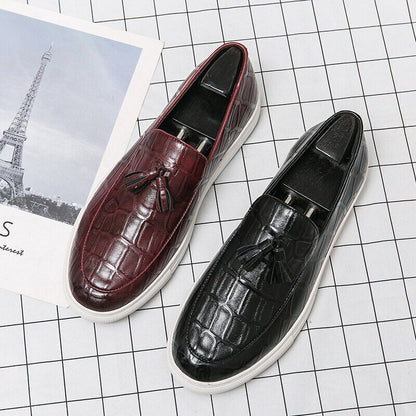 Red Men's Shoes Slip-On Spring Autumn Sneaker Casual Shoes Men Shoes