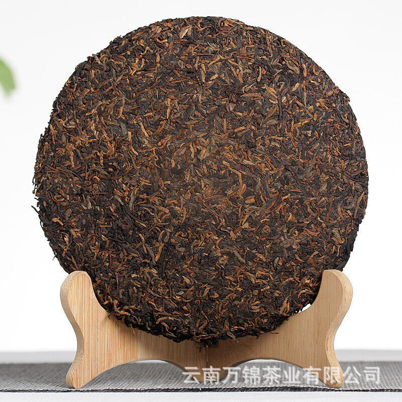 357g Jingmai Pu'er Tea Cake Golden Buds Ripe Tea Yunnan Seven Seeds Cake Tea