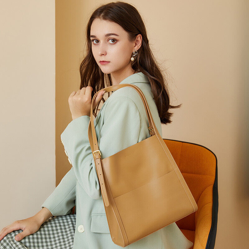 Fashion Women's Ladies Faux Leather Tote Bag Shopper Shoulder Bag Handbag Purse