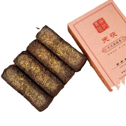 1kg Anhua black tea Jinhua handmade Fu brick tea Tianjian raw material black tea