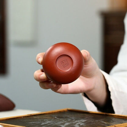 real yixing zisha tea cup original ore red stoneware kungfu tea cups handmade