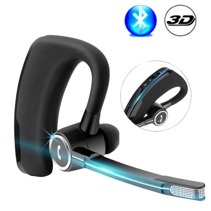 Bluetooth Earpiece Wireless Headset Driving Trucker Earbuds Noise Cancelling US