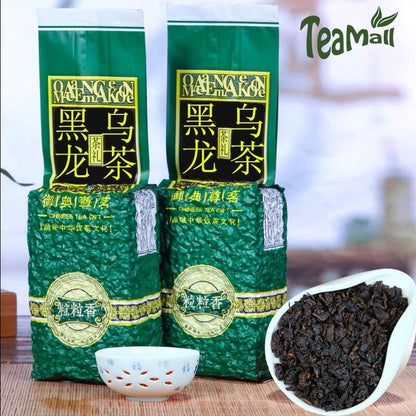 250g 2023 Oolong Tea Charcoal Technique Tea Oil Cut Black Oolong Leaf Tea Luzhou