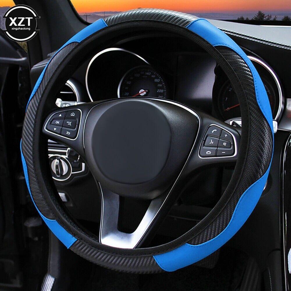New Funda Para Volante Cuero Negro Coche Antideslizante Universal 50% Off