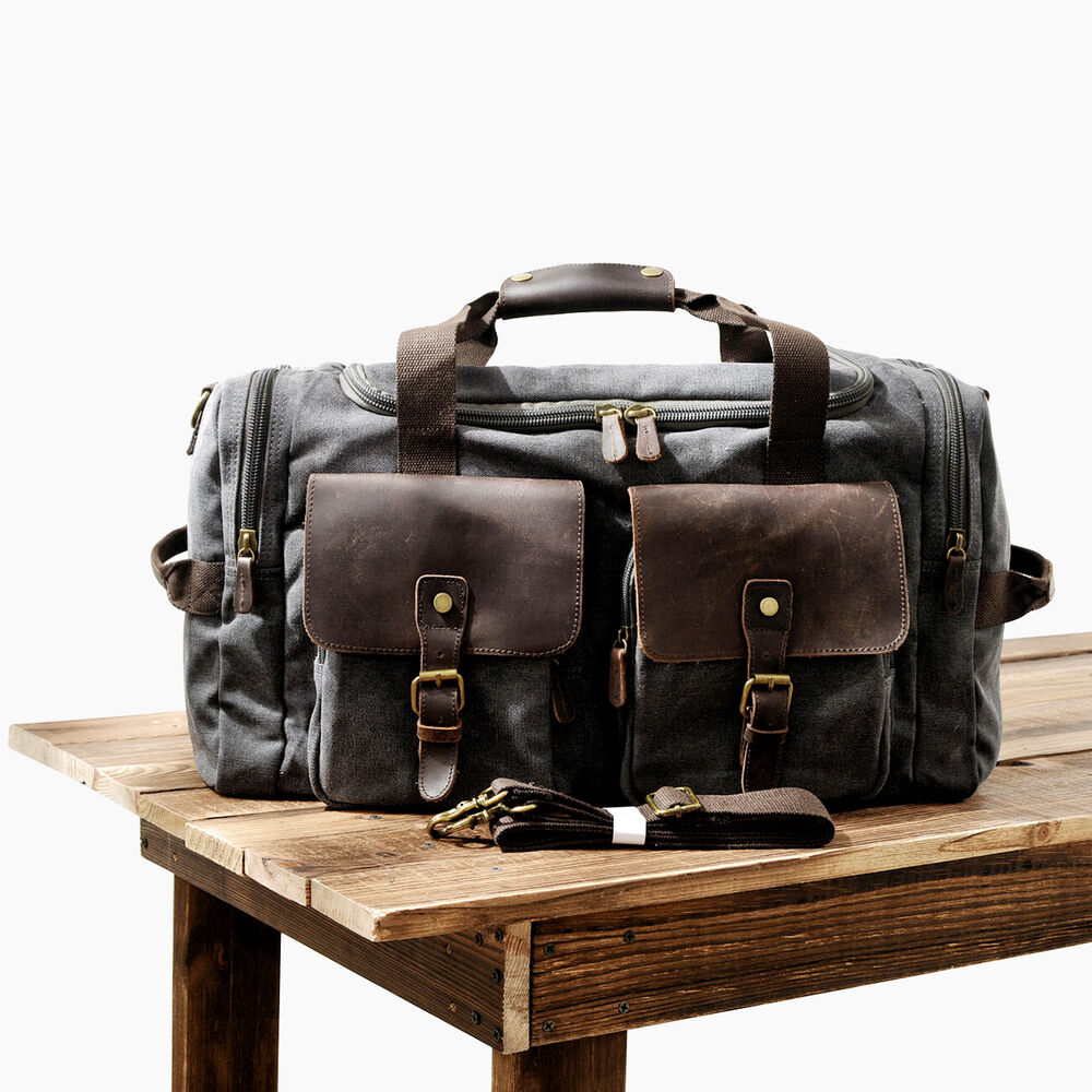Retro Travel Bag Male Business Bag Large Capacity Travel Shoulder Messenger Bag