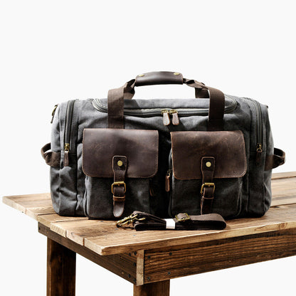 Retro Travel Bag Male Business Bag Large Capacity Travel Shoulder Messenger Bag