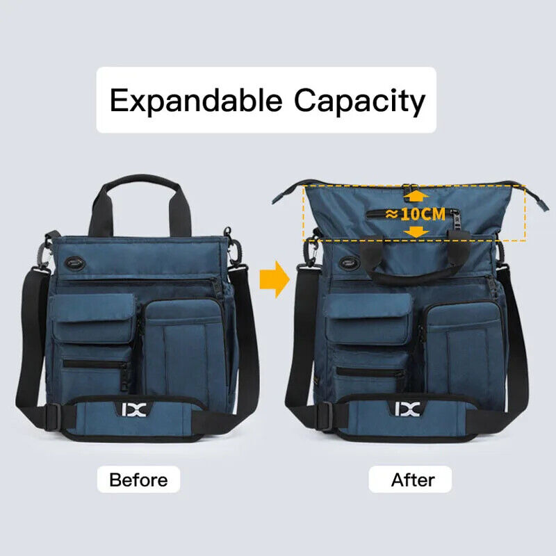 Men Bag Hole Shoulder Crossbody Bag Oxford Travel Handbag Storage Bags