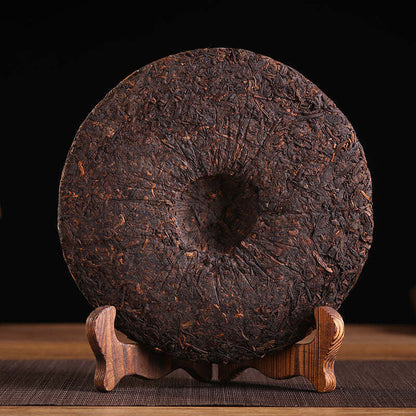 357g Yunnan Menghai 2015 Year Ripe Aged Puerh Tea Palace Cooked Pu-erh Tea Cake