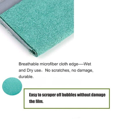 Squeegee With Ruler Plastic Car Vinyl Wrapping Suede Edge Felt Scrapers 15x7.4cm