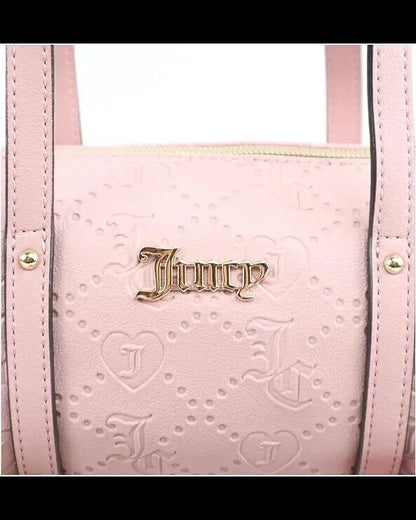 Juicy Couture Pink Clay Best Sellers Mini Barrel Bag Purse Crossbody NEW