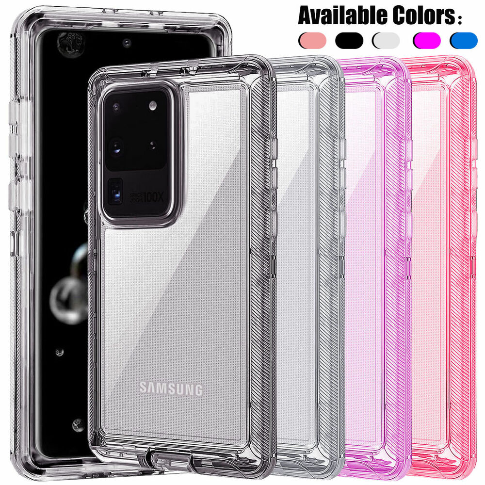 Case For Samsung Galaxy S20 Plus Ultra 5G, Clear Rugged Heavy Duty Phone Cover