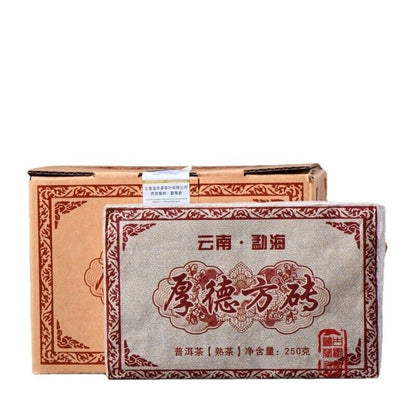 Pu-Erh Black Tea Organic Mature Brick 1000g Menghai Organic Large Tree-