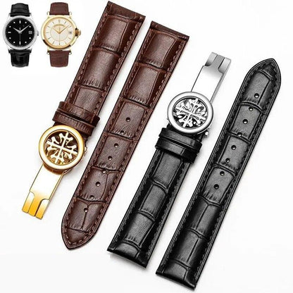 19mm-22mm Leather Watchband Strap For Patek Philippe Grenade 5167Ax Watch Band