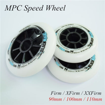 110/100/90mm Inline Speed Skates Wheel Indoor Track Outdoor Racing Black Magic