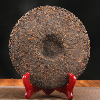 Puerh Ripe Tea Golden Bud Banzhang Puerh Tea Cake Ancient Ripe Tea 357g/12.59oz