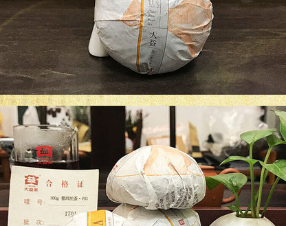 TAETEA Yunnan Puer Tuo Tea 2017 V93 Batch 1701 Shu Pu Er Tuocha 500g Ripe Pu-erh