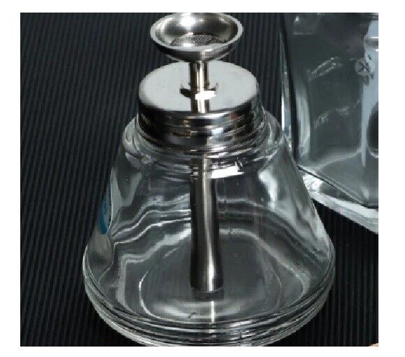 Nail Art Pump Dispenser 150ml Glass Tube Liquid Alcohol Containers Empty Bottles