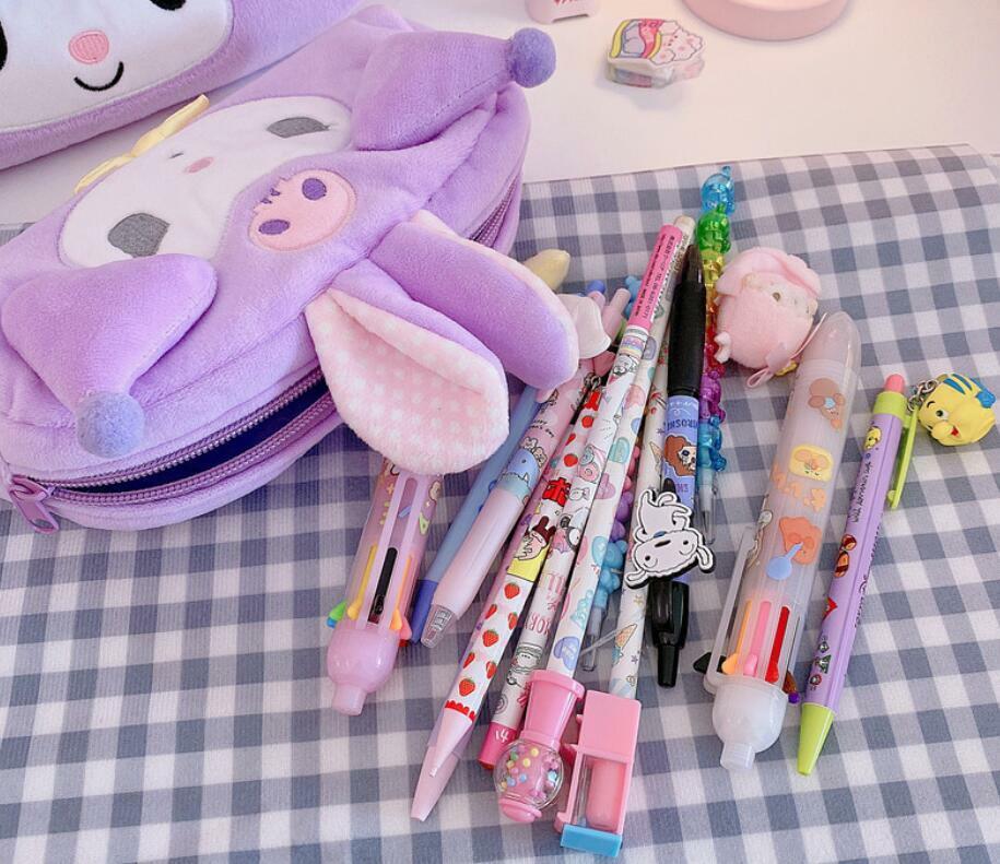 Cute Kuromi Women Girls Make up Bag Cosmetic Bag Pen Bag Handbag Storage Bag