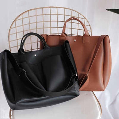 Leather Laptop Bag Handbags Women Shoulder Bag Big Tote Ladies Crossbody Bags