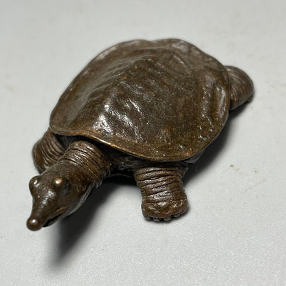 Bronze Turtle Longevity Turtle Pendant Handle Small Bronze Turtle Tea Pet Statue