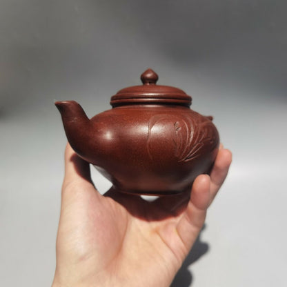 chinese yixing purple clay teapot tea set cute fine claypot pouring pot zisha c