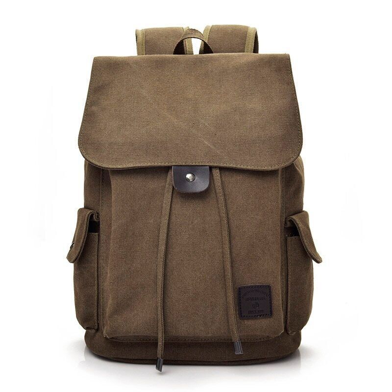 Canvas Men Backpack Shoulder School Rucksack Bag Boys Travel Camping Bags