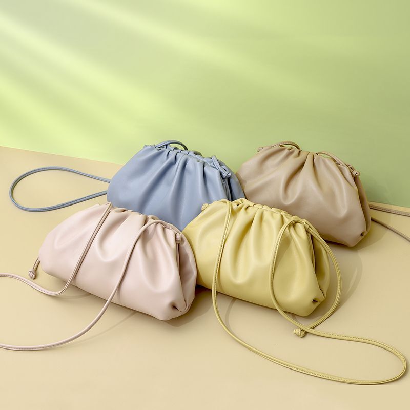 High Quality Synthetic Leather Cloud Bag Shoulder Purse Crossbody Satchel Clutch