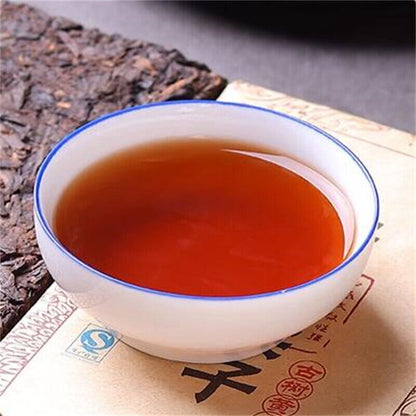 250g Yunnan Pu'er Tea Brick Brown Mountain Arbor Menghai Big Leaf Spring Tea