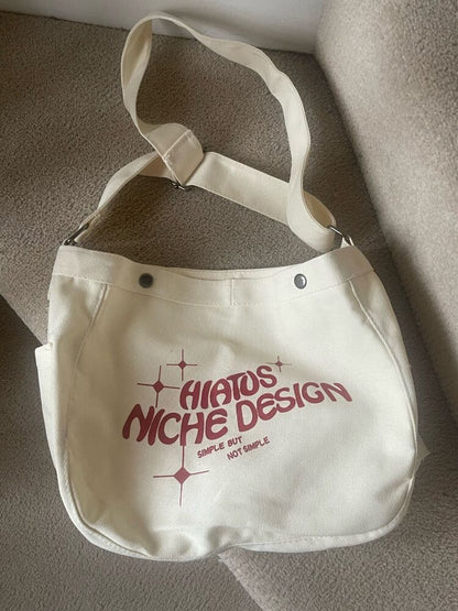 Women's Canvas Crossbody Handbag Shoulder Bag High Quality Solid Color Large