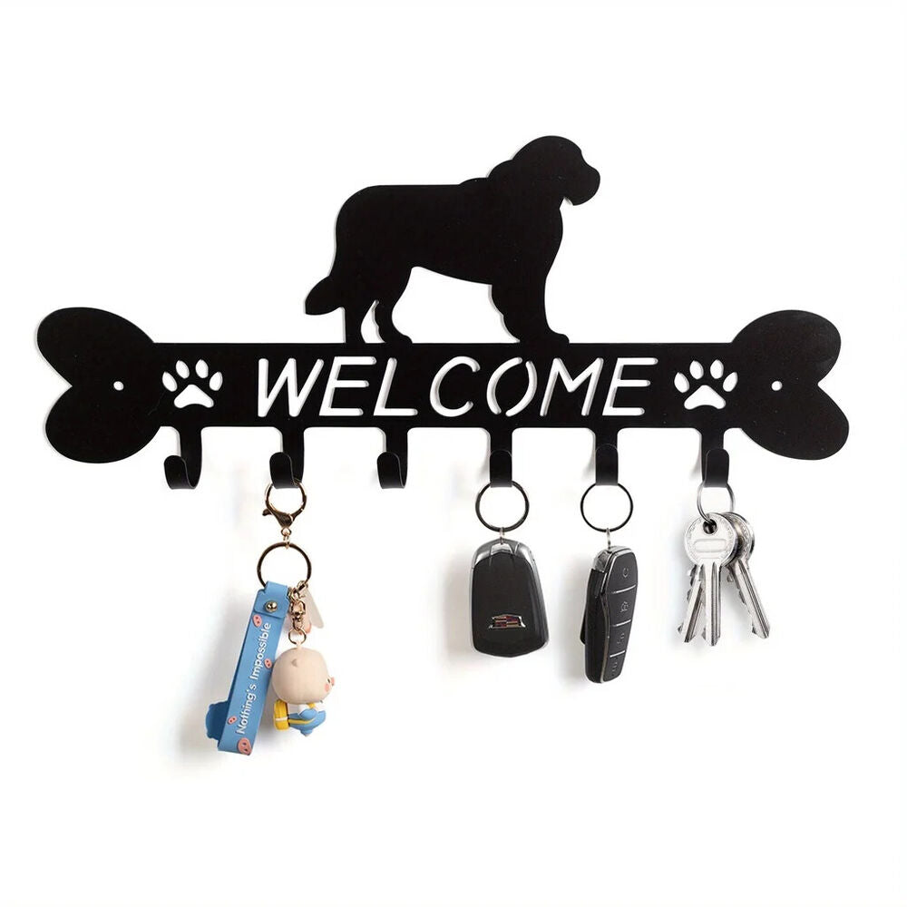 1pc Wall Mounted Key Holder Metal Key Hook For Wall, Decorative Wall Rack