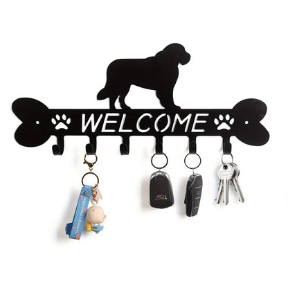 1pc Wall Mounted Key Holder Metal Key Hook For Wall, Decorative Wall Rack