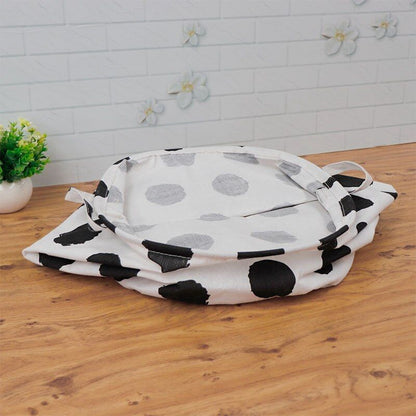Laundry Basket Folding Dirty Clothes Organizers Storage Bag 50x40cm Cotton Linen
