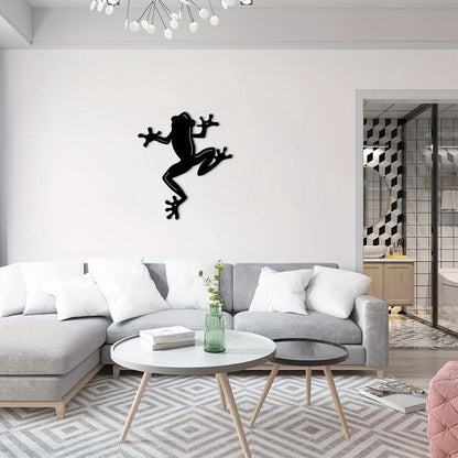 Metal Wall Decor Frog Wall Sculpture, Metal Wall Art Hanging For Living Room